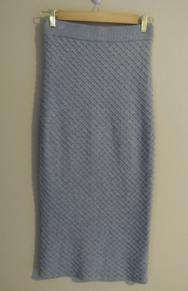 Finders Grey Knit Midi Skirt Size M